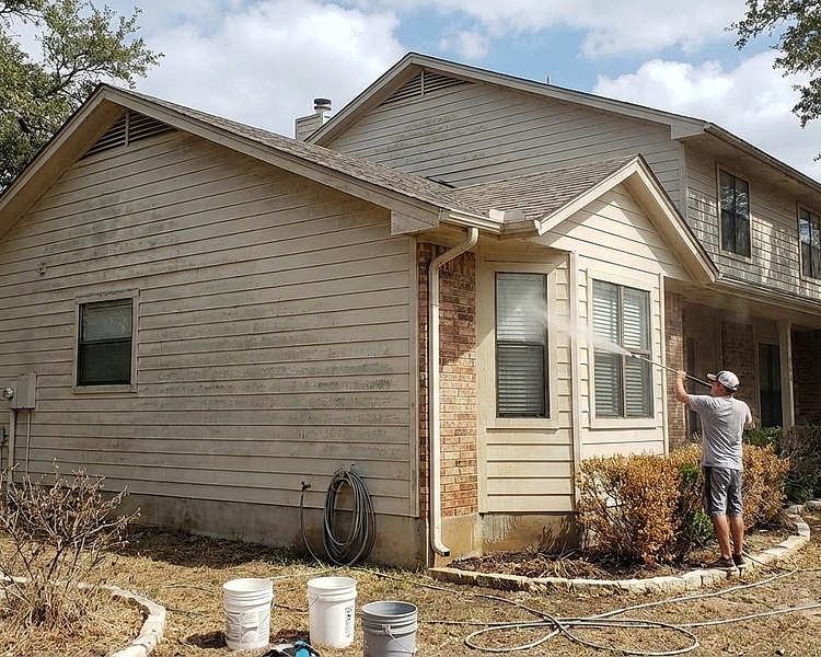 Why You Should Pressure Wash Before Painting Your Home in Austin