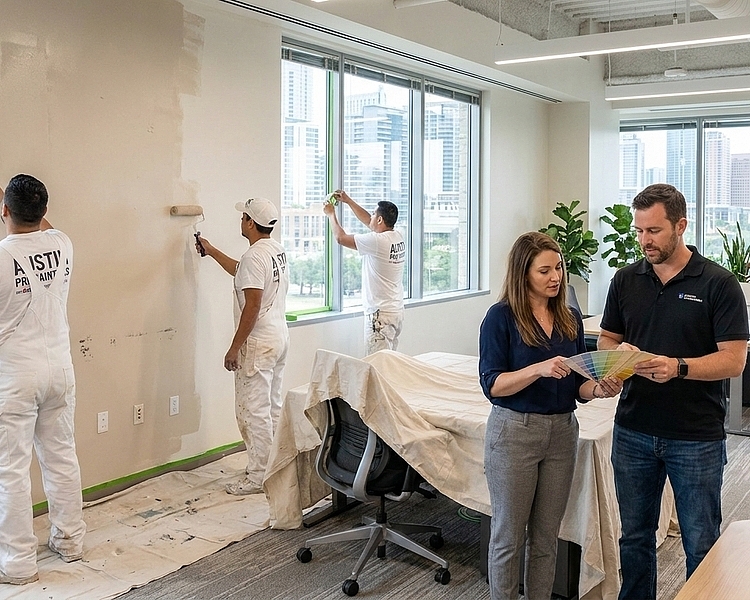 Commercial Painting in Austin for Offices That Need a Refresh