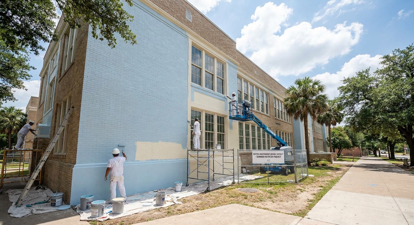 Fresh paint keeps Austin schools looking their best, protecting and beautifying educational spaces