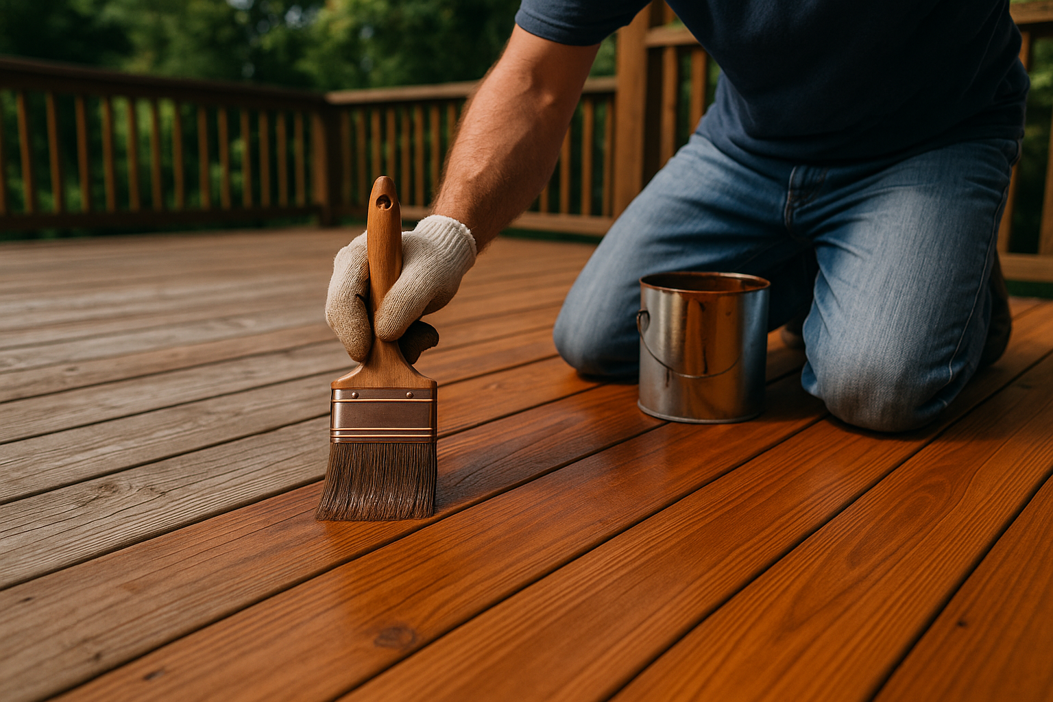 Deck Staining in Austin That Protects and Extends the Life of Wood