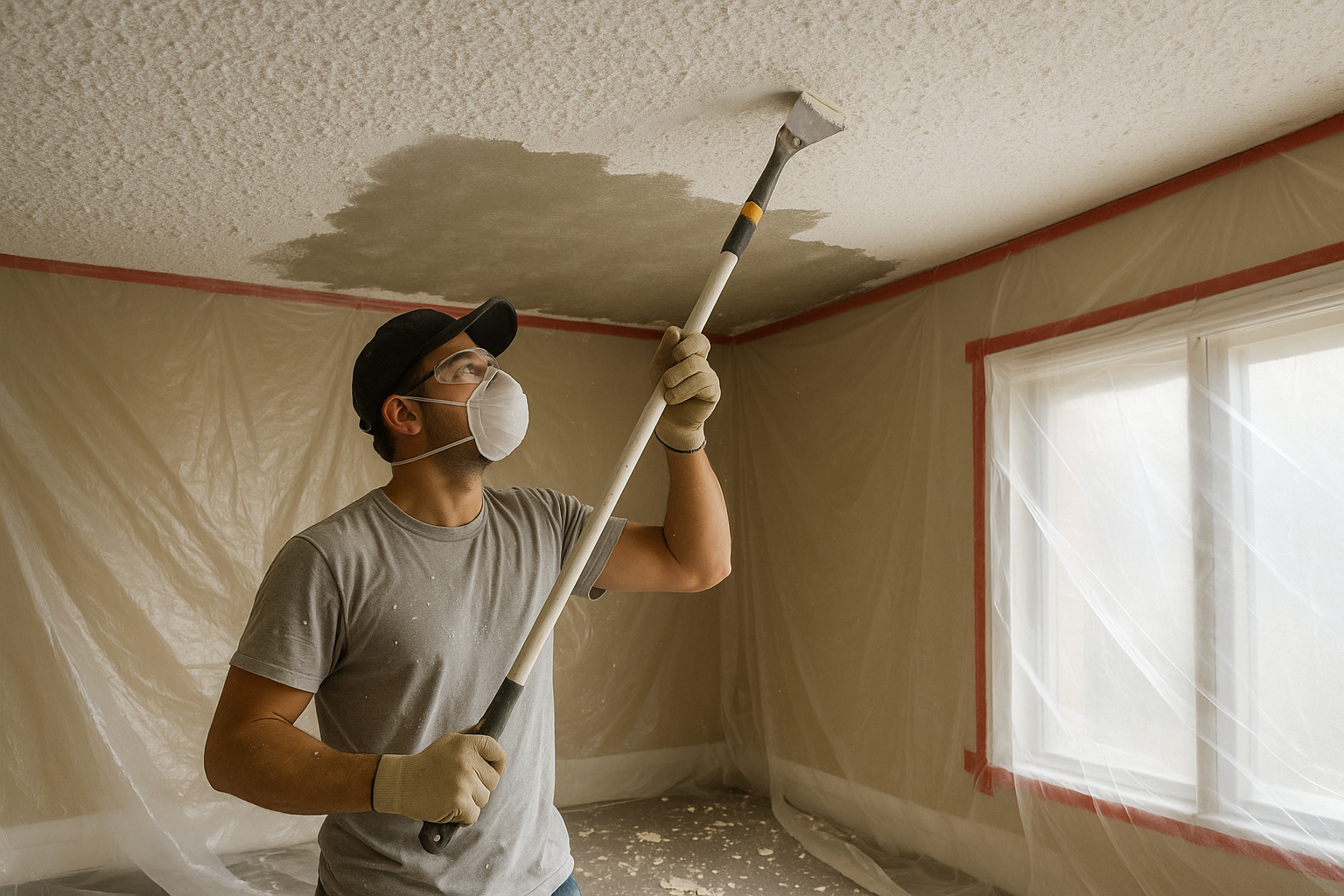 Popcorn Ceiling Removal in Austin