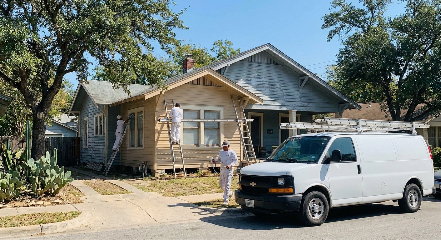 Exterior Painting in Austin for Homes With Fading Siding