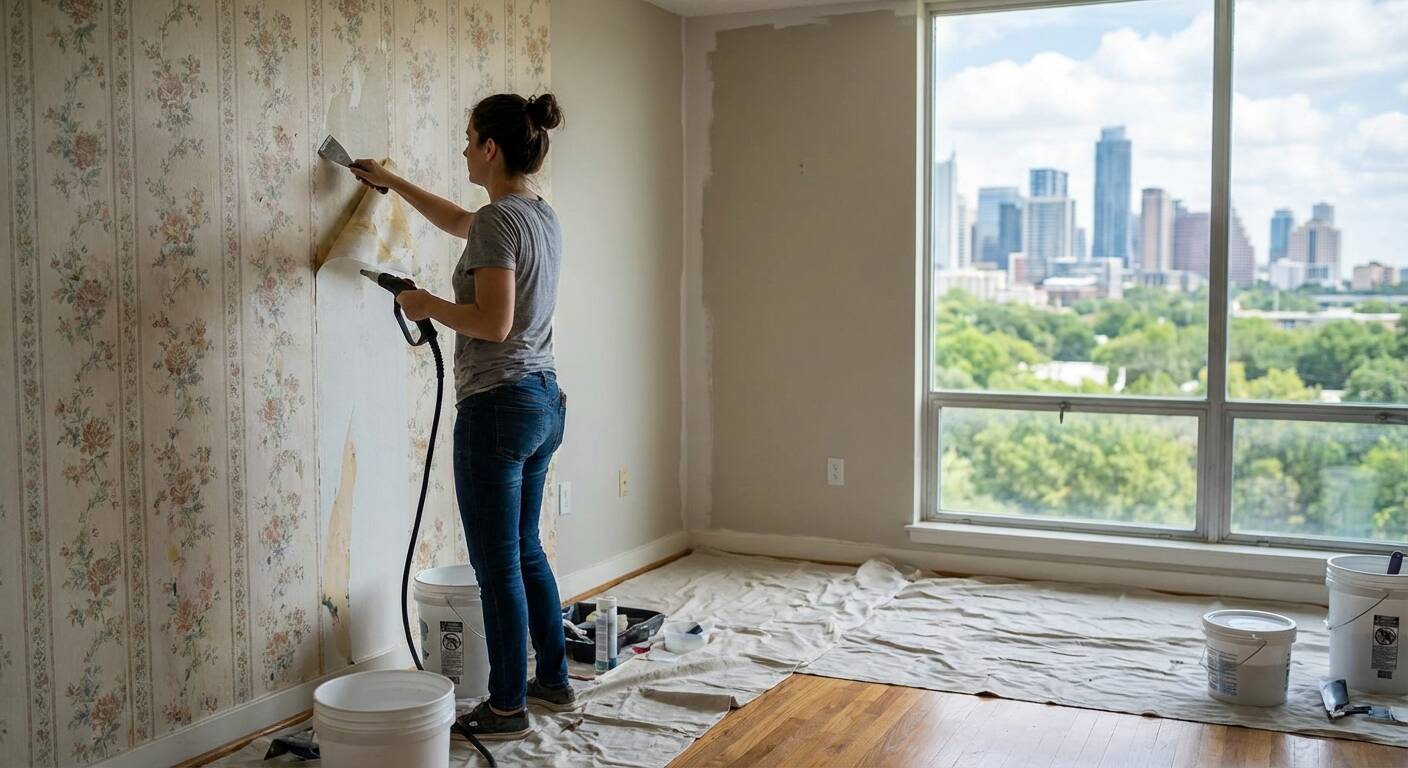 When Wallpaper Removal Makes Sense Before Painting in Austin