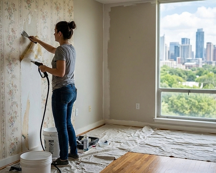 When It Makes Sense to Remove Wallpaper Before Painting Your Austin Home
