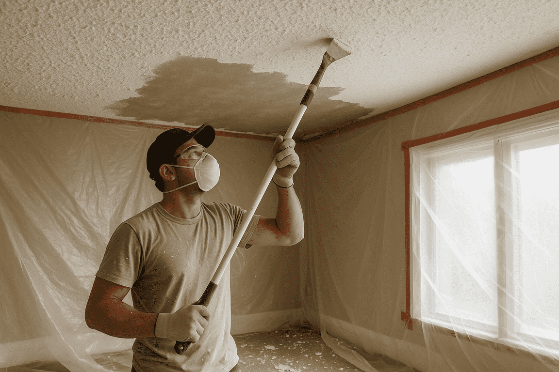 Should You Remove Popcorn Ceilings in Austin Before Painting?
