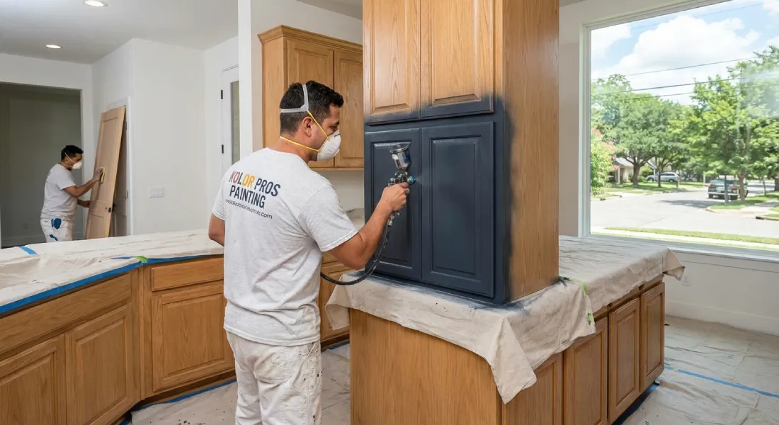 Updating Kitchen Cabinets With Professional Painting in Austin