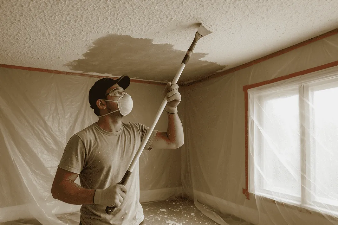 Should You Remove Popcorn Ceilings Before Painting?
